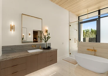Master Vanity at Paradise Reserve, a North Scottsdale luxury vacation rental estate