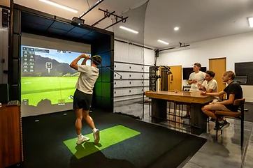 Golf Simulator at Paradise Reserve, a North Scottsdale luxury vacation rental estate