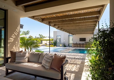 Patio & Pool at Paradise Reserve, a North Scottsdale luxury vacation rental estate