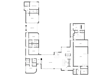 Floor Plan at Paradise Reserve, a North Scottsdale luxury vacation rental estate