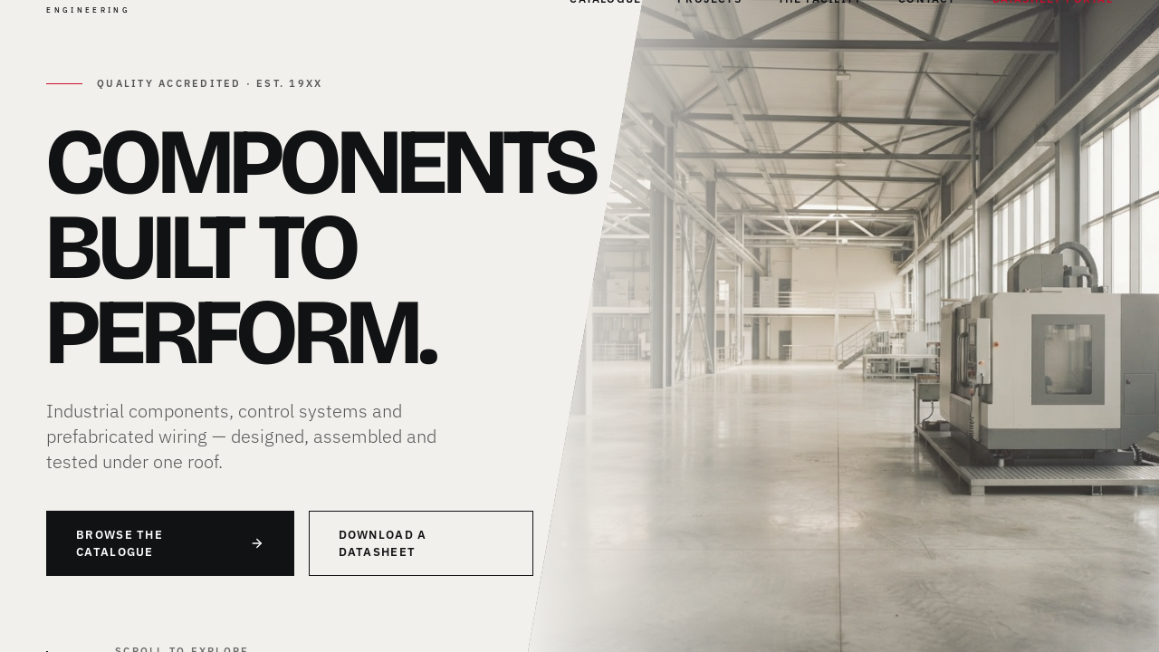 Vanebridge: Manufacturer & Industrial Site template preview