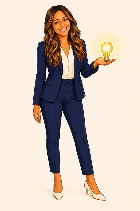 Educator holding a glowing lightbulb representing authentic learning