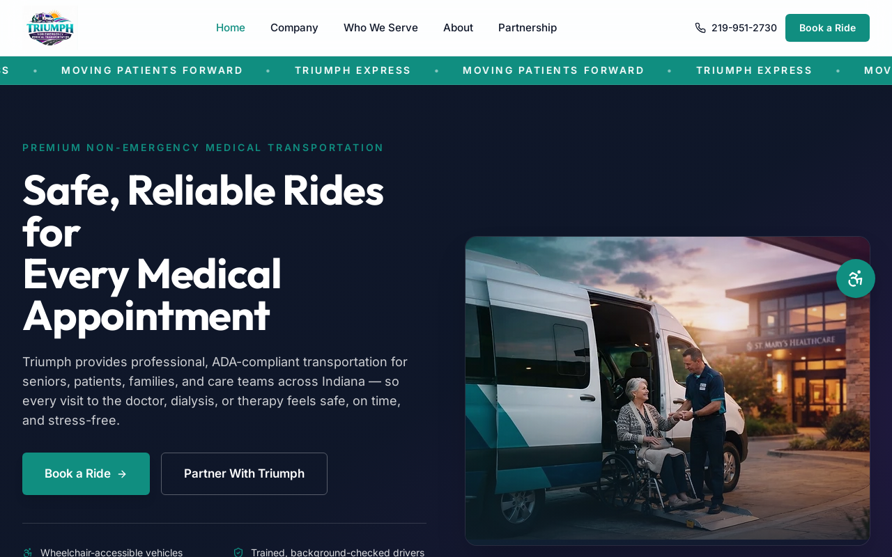 NEMT Contract ready website  template preview