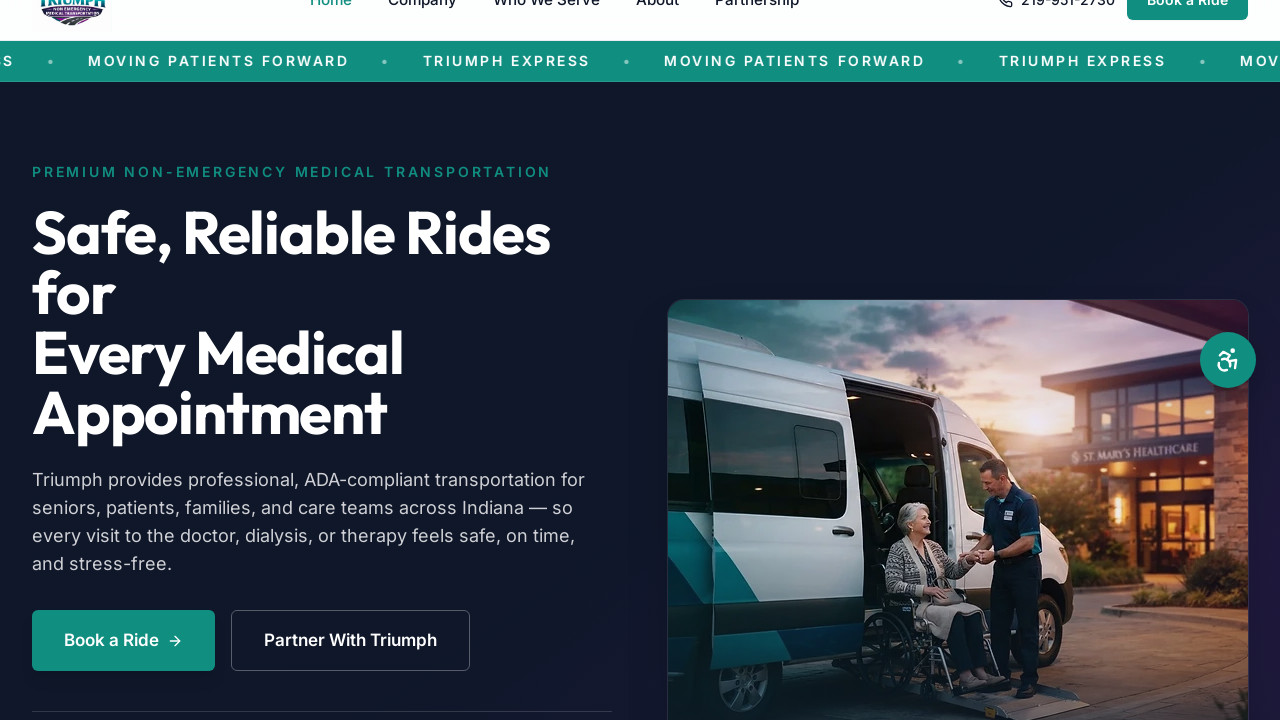 NEMT Contract ready website  template preview