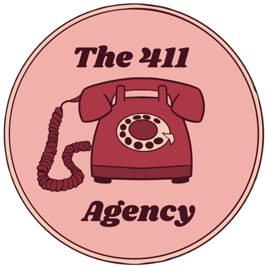 The 411 Agency badge logo