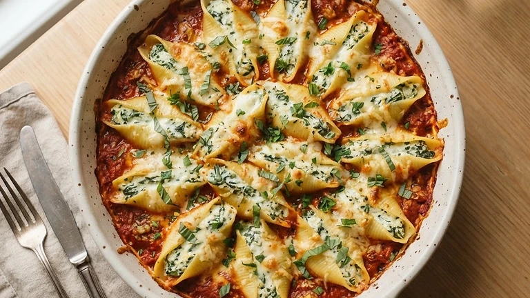 Spinach Ricotta Stuffed Shells