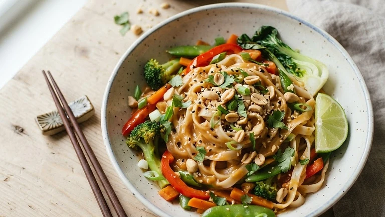 Vegan Peanut Noodle Stir-Fry