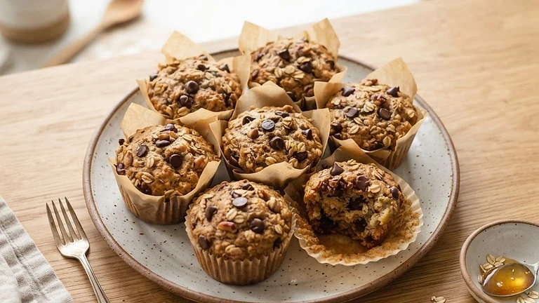Banana Oat Blender Muffins