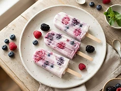 Berry Yogurt Popsicles