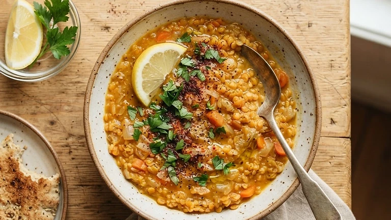 Lentil Soup with Lemon