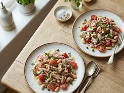 Tuna White Bean Salad Plates