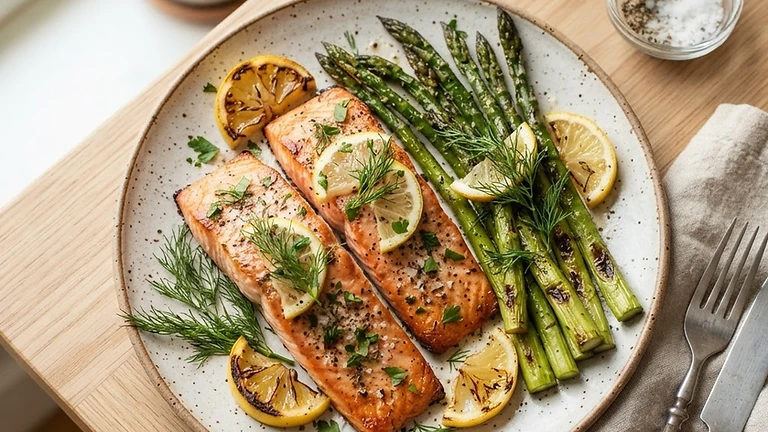 Paleo Lemon Herb Salmon