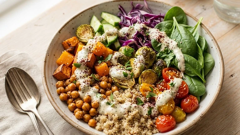 Vegan Buddha Bowl with Tahini