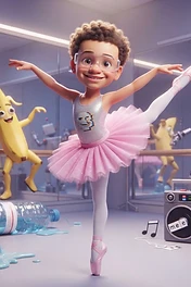 Brainrot Me character: Ballerina in Ballerina class