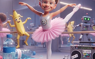 Brainrot Me character: Ballerina in Ballerina class