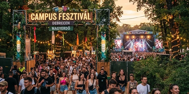 Campus Fesztivál 2026: ma megnyílnak a kapuk Debrecenben