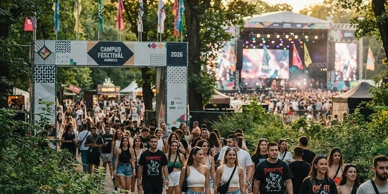 Campus Fesztivál 2026: 25 990 forint a csütörtöki napijegy, 38 990 a VIP