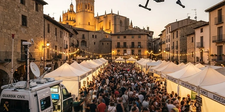 Drónos megfigyeléssel erősítik a Festival Vino Somontano biztonságát