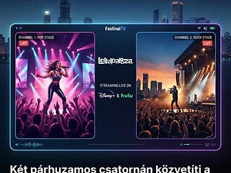 Két párhuzamos csatornán közvetíti a Lollapaloozát a Hulu és a Disney+