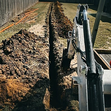 Precision trench — fence line, Hervey Bay