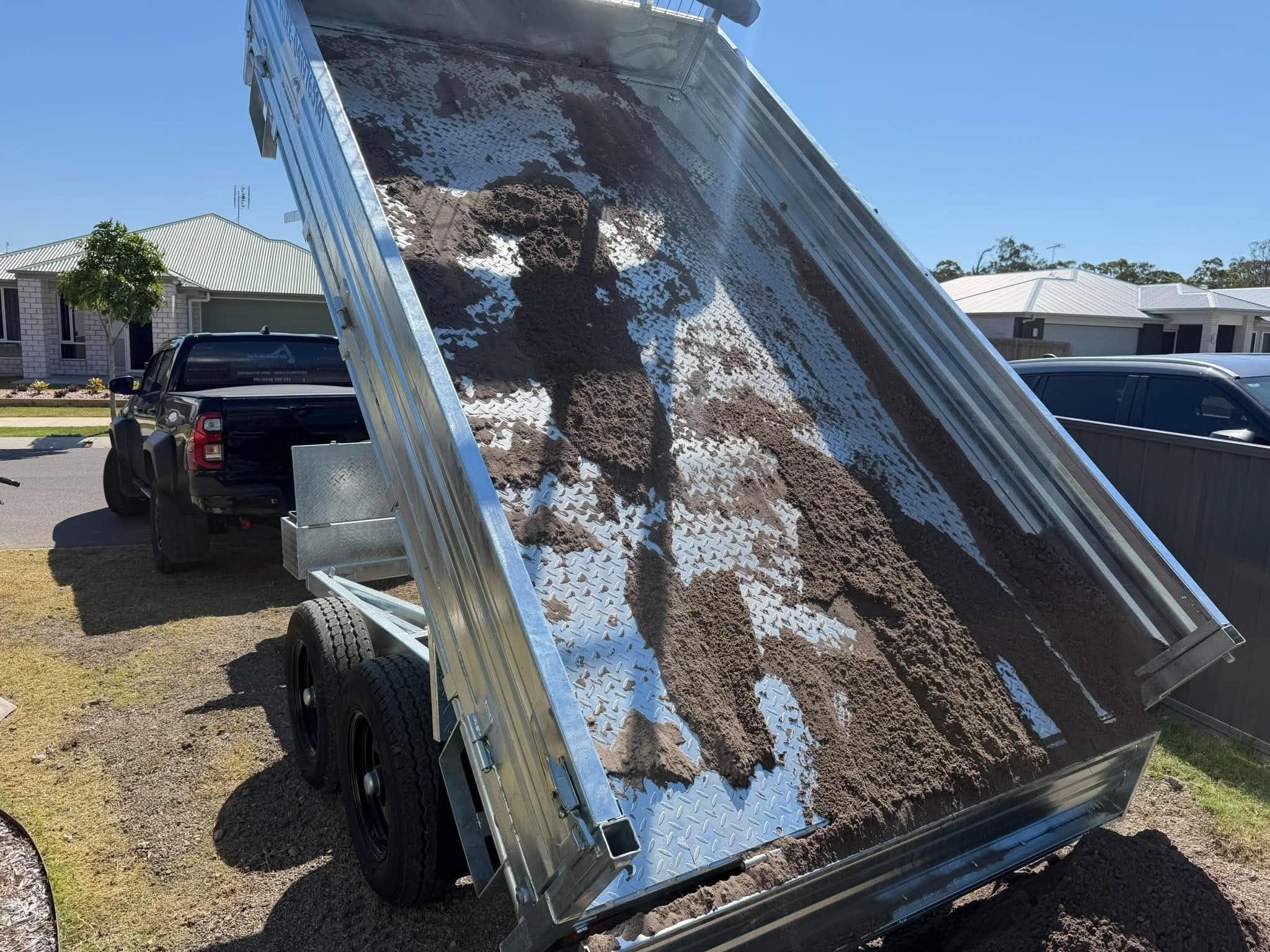 Raised tray — rear view