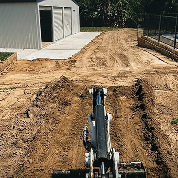 Site levelling — pool surrounds