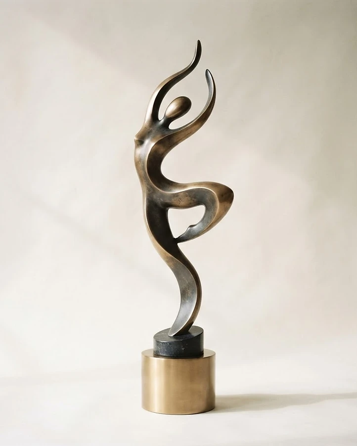 Abstract sculpture evoking the human form