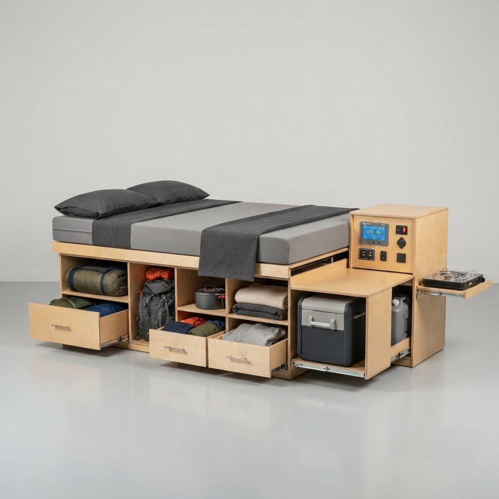 Camper Van Conversion Kit (Bed, Power, Storage)