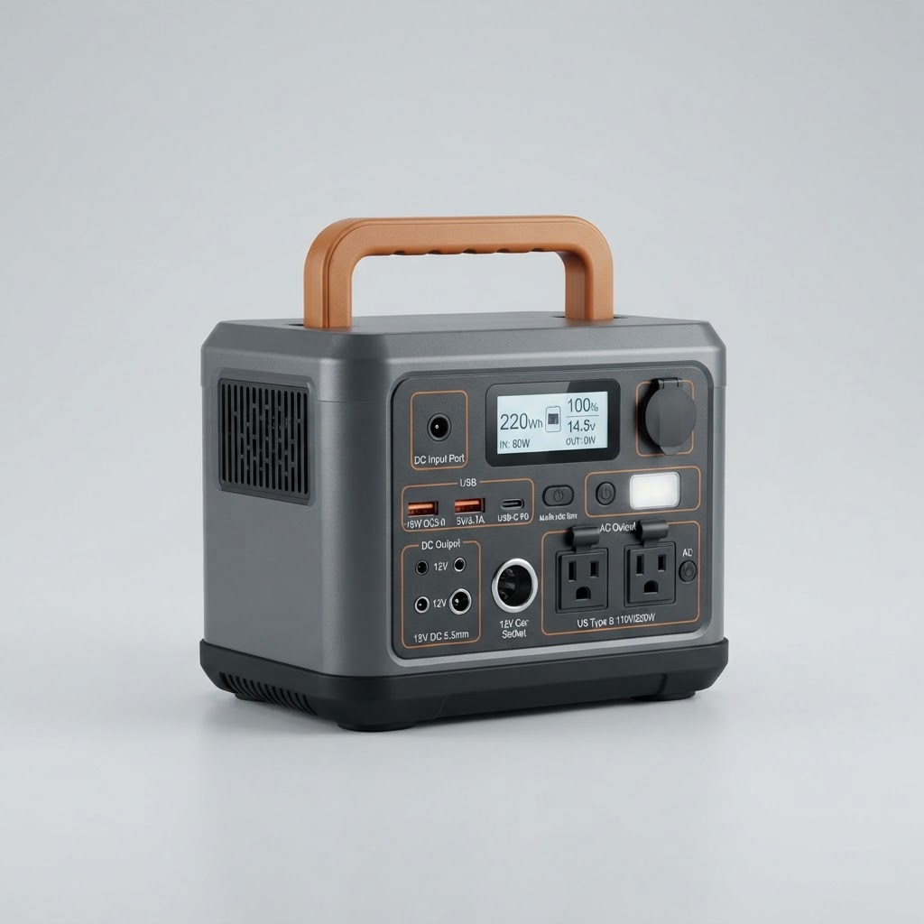 220Wh LiFePO4 Power Station