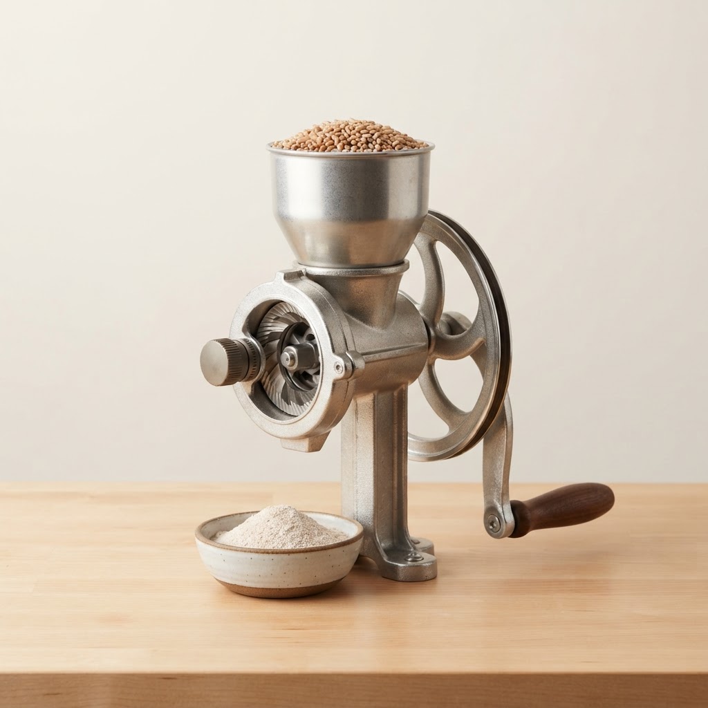 Hand-Crank Grain Mill