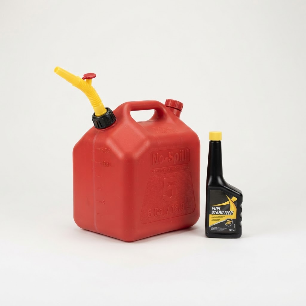 Gas Can (5 Gal, No-Spill) + Fuel Stabilizer