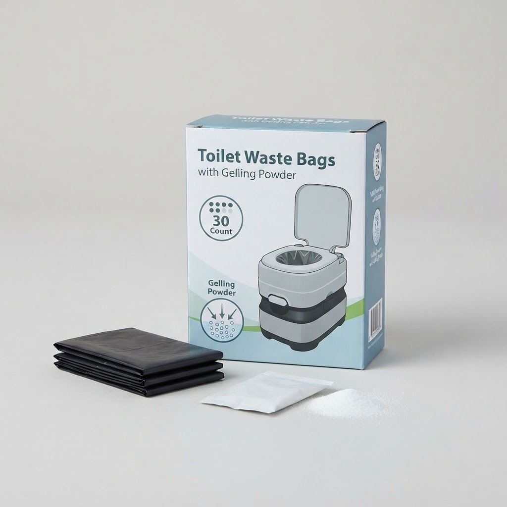 Toilet Waste Bags with Gelling Powder (30 ct)