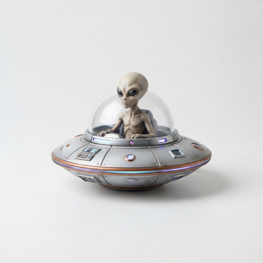 Alien UFO Collectible Doll
