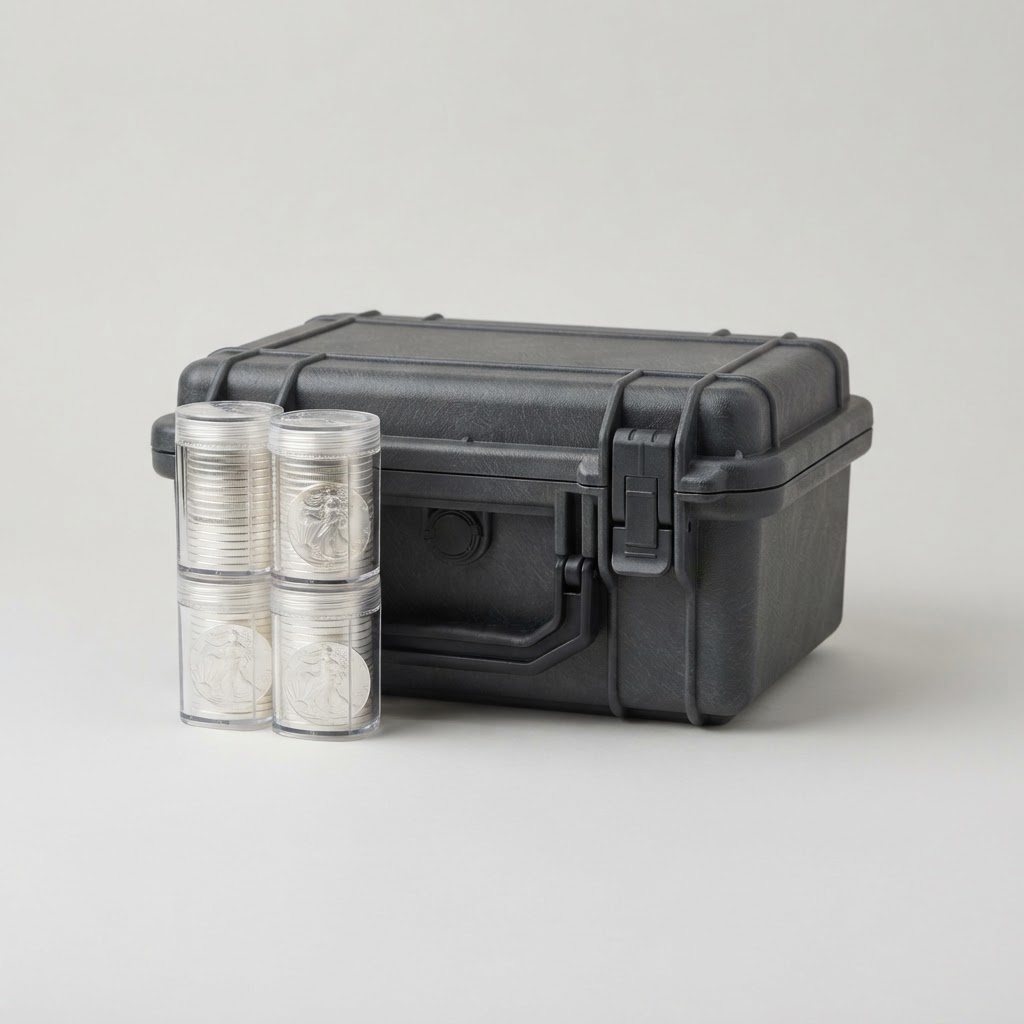 Silver Bullion Coin Storage Tube & Case
