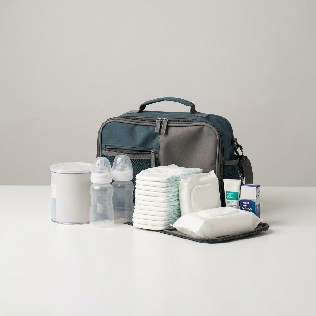 Infant Emergency Kit (Formula, Bottles, Diapers, Wipes)