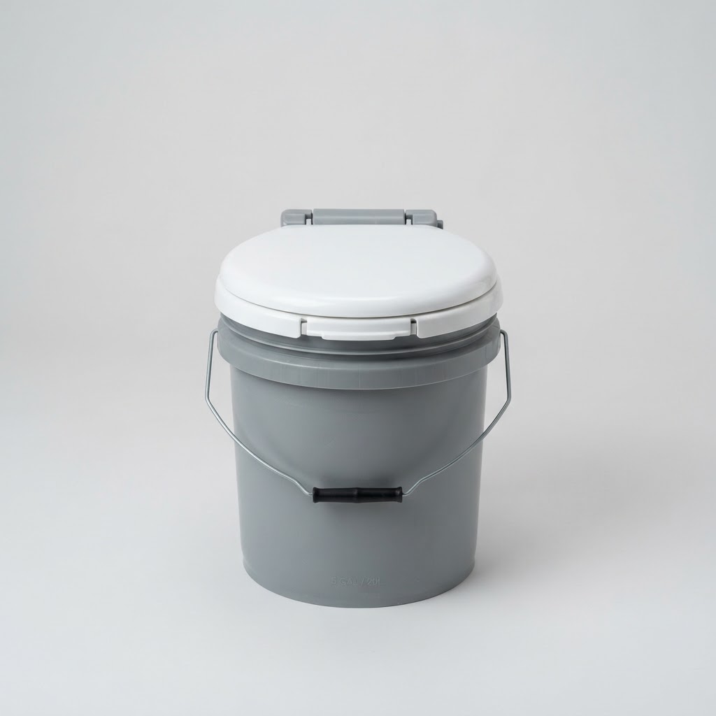 Portable Camping Toilet (5-Gallon Bucket Seat)