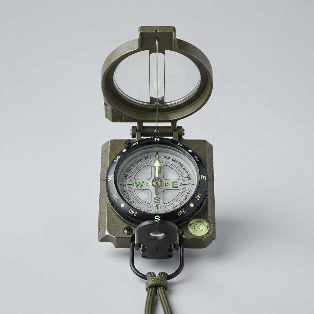 Lensatic Tritium Compass