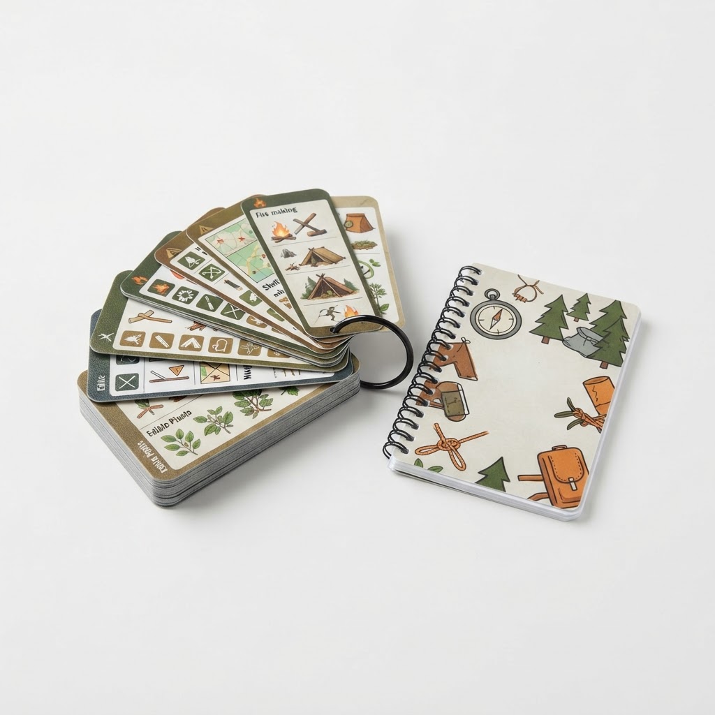 Laminated Waterproof Survival Field Cards