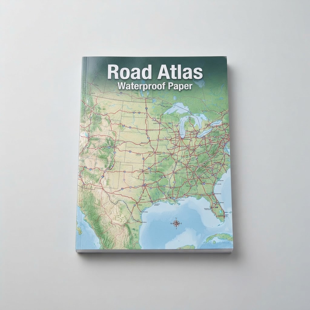 Waterproof Paper Road Atlas (USA)