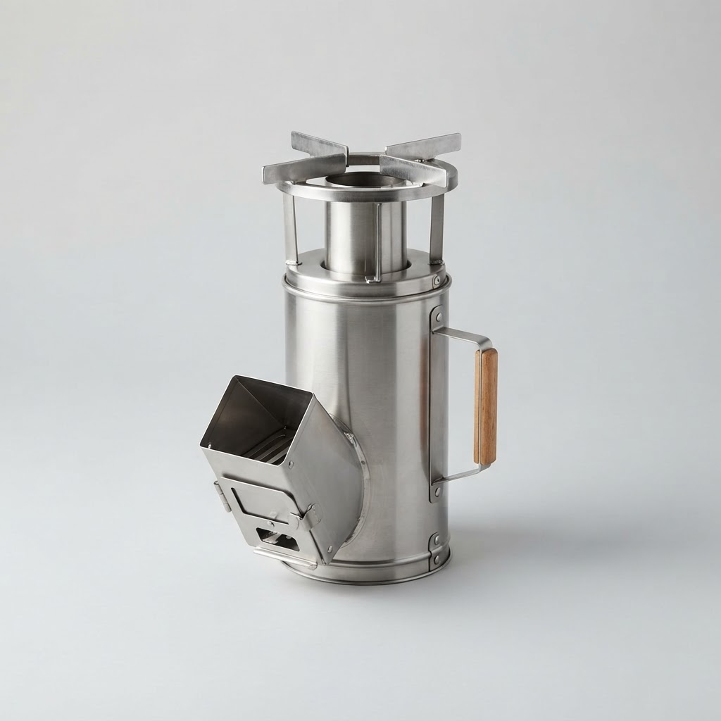 Rocket Stove (Twig-Burning, Steel)