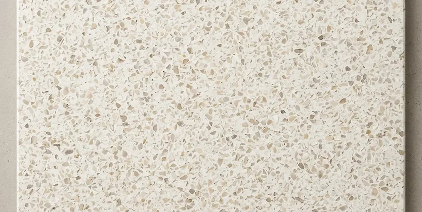Terrazo marfil · Surface detail