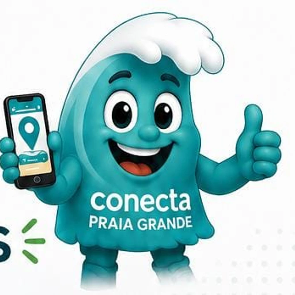 Mascote do Conecta Praia Grande