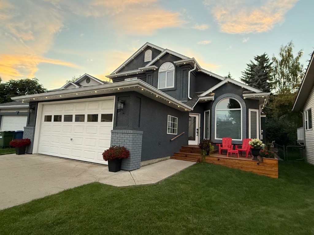 Charcoal Estate with Warm-White Eaves