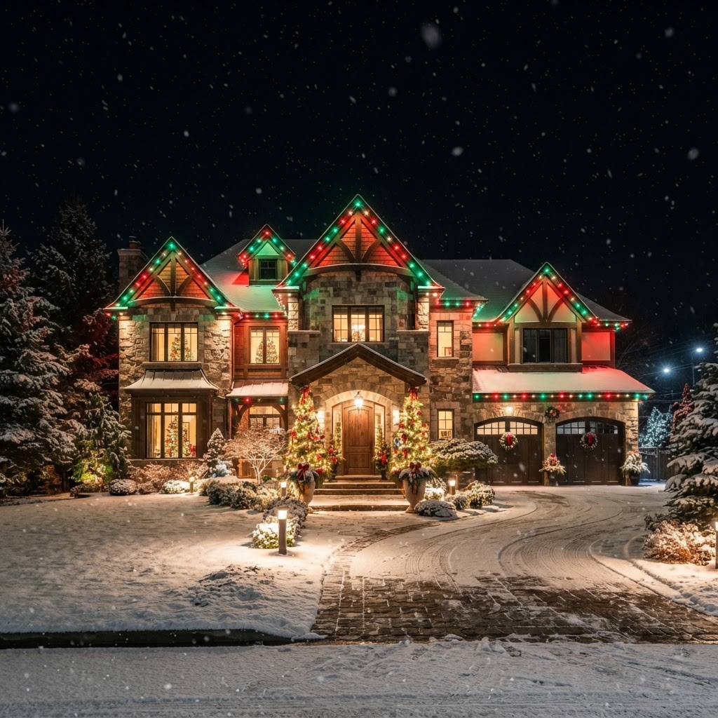 Festive Red & Green Display