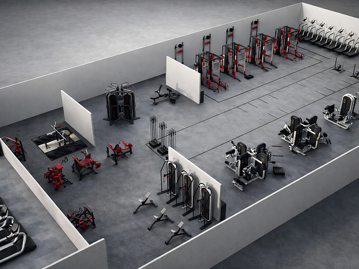 3D gym floor plan designer