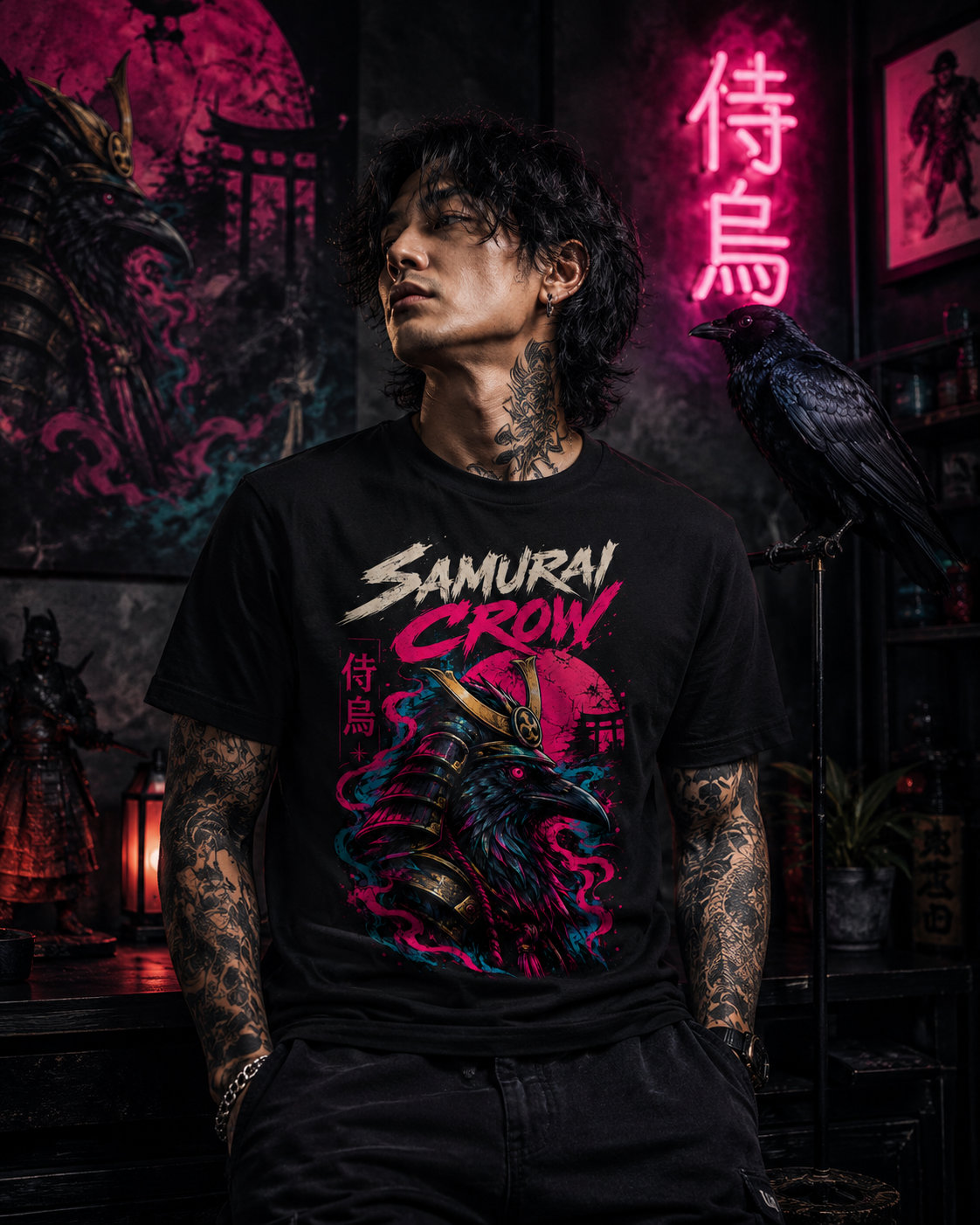 When Ancient Myth Meets Street Iconography: The Samurai Crow Tee