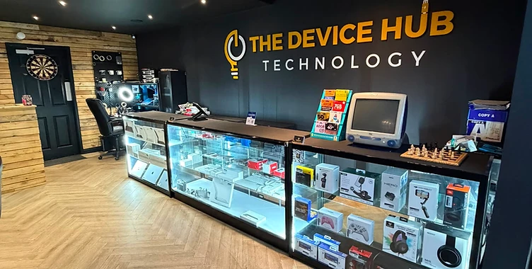 Inside The Device Hub store in Stockport