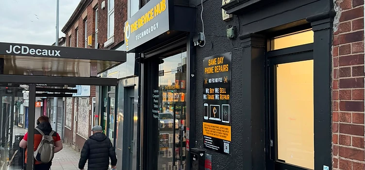 The Device Hub storefront in Stockport