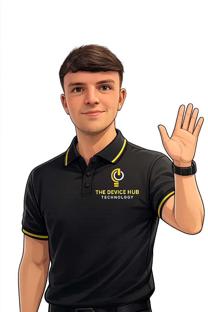 The Device Hub team member welcoming you