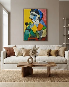 cubist, geometric, fragmented portraiture-Inspired Modern Portrait Collection